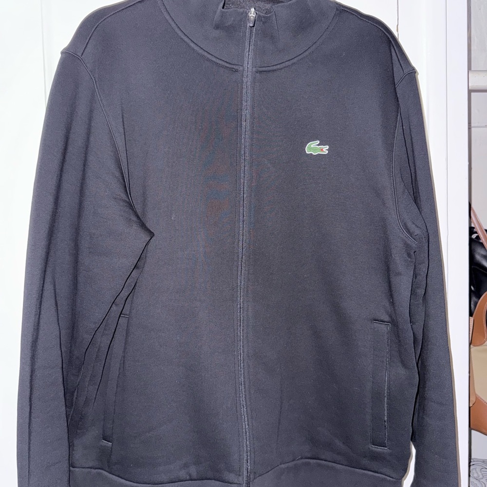 Lacoste Sport Charcoal Zip-Up Jacket